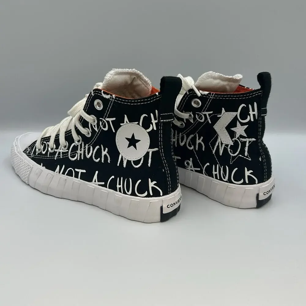 Converse Shoes Kids Size 4 Boys UNT1TL3D Not A Chuck Hi Sneakers 266514C Black
